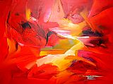 Dreams Paintings - Sea Dream in Red V by 2010